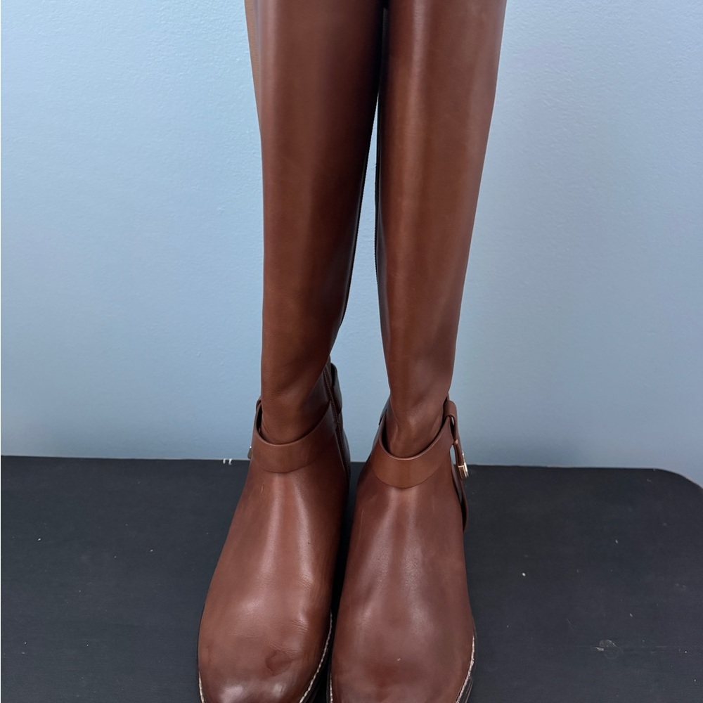 Cole Haan Brown Leather Knee-High Boots
